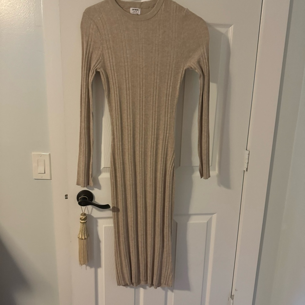 Cotton On Beige Sweater Dress